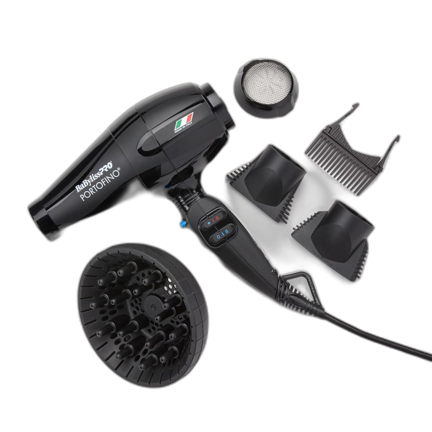 Nano Titanium Italian Portofino Hair Dryer - Professional 2000 Watt Blow Dryer
