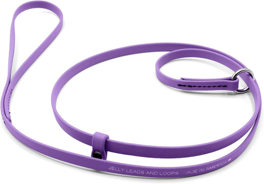 Jelly Pet Grooming Lead for Dogs | Great for Kennels, Veterinarians and Dog Grooming Salons | Biothane Leash - Easy to Clean, Waterproof & Durable Noose Loop | Made in USA | 3/8'' X 4'